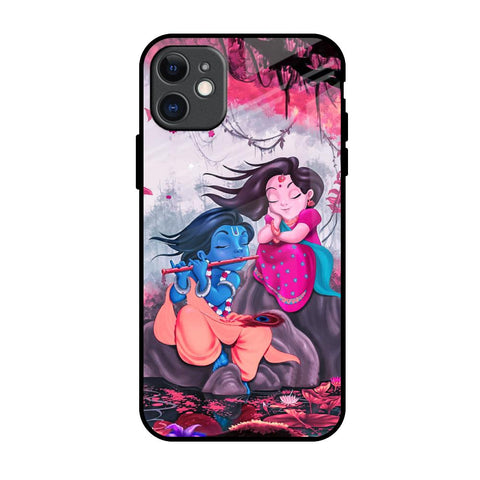 Radha Krishna Art iPhone 11 Glass Back Cover Online