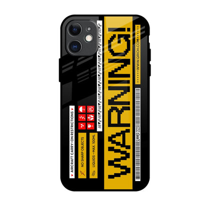 Aircraft Warning iPhone 11 Glass Back Cover Online
