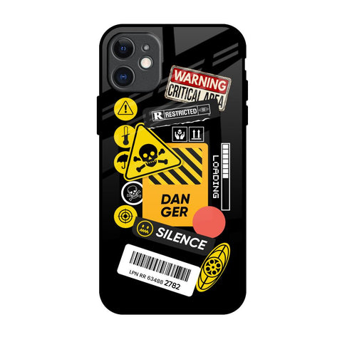 Danger Signs iPhone 11 Glass Back Cover Online