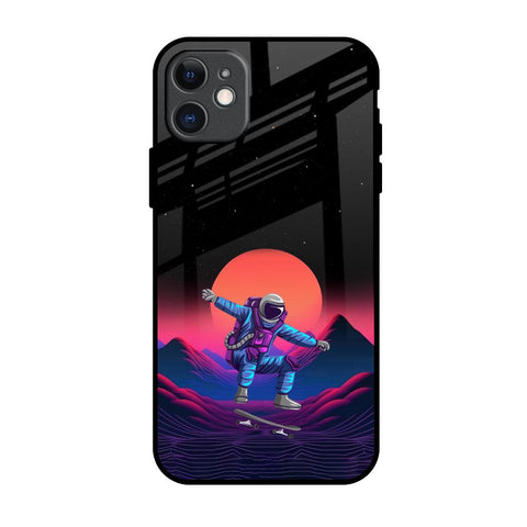 Retro Astronaut iPhone 11 Glass Back Cover Online