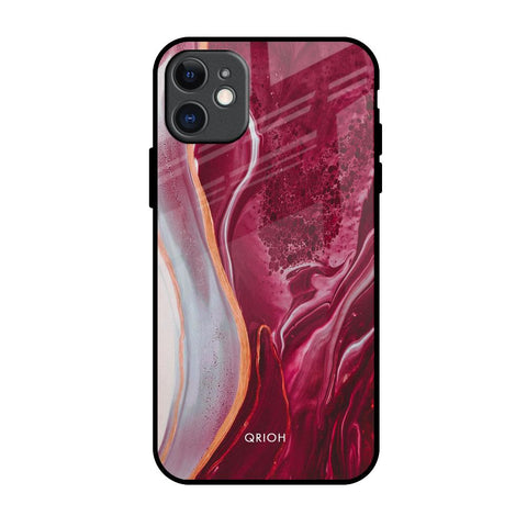 Crimson Ruby iPhone 11 Glass Back Cover Online