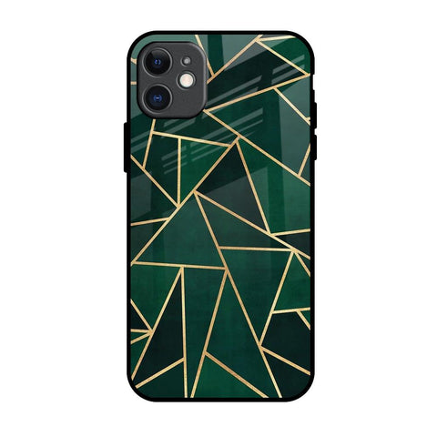 Abstract Green iPhone 11 Glass Back Cover Online