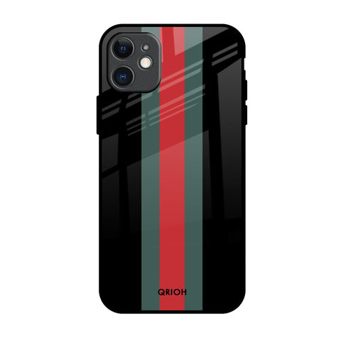 Vertical Stripes iPhone 11 Glass Back Cover Online