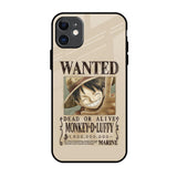 Luffy Wanted iPhone 11 Glass Back Cover Online