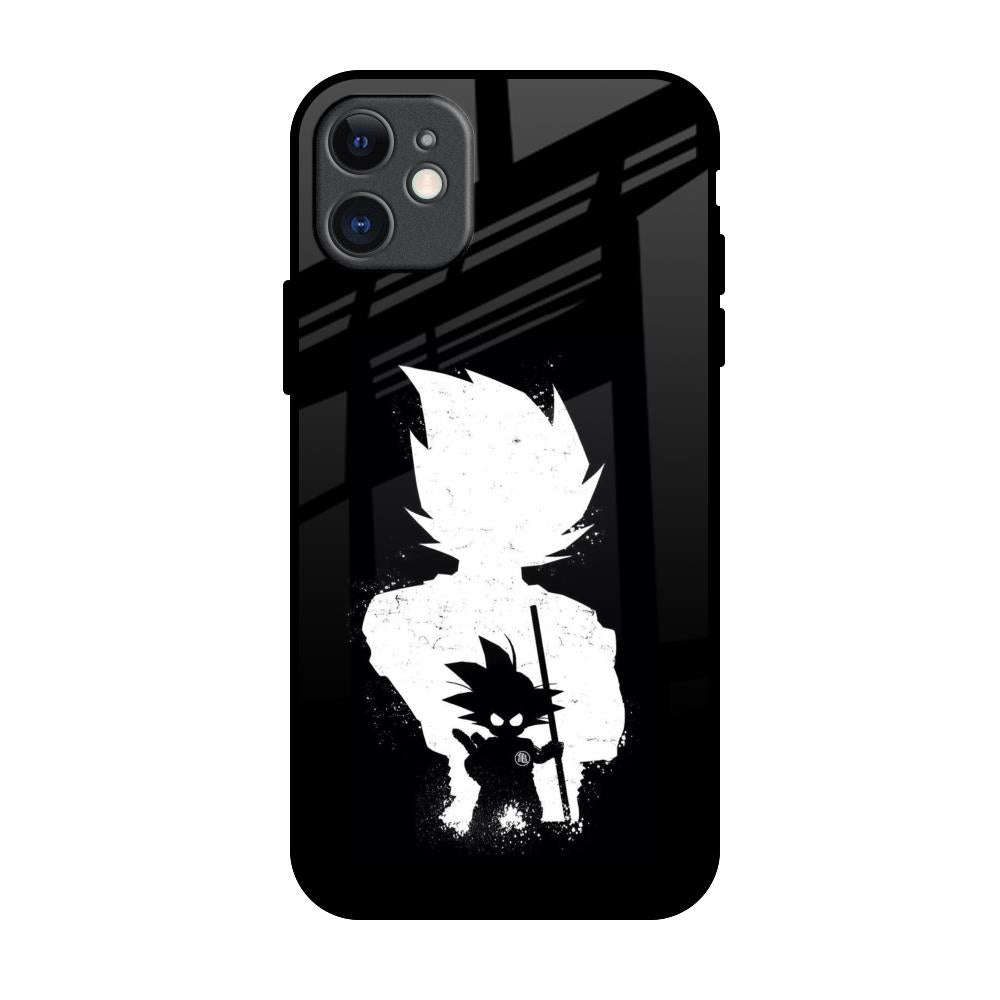 Monochrome Goku iPhone 11 Glass Back Cover Online