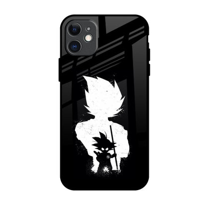 Monochrome Goku iPhone 11 Glass Back Cover Online