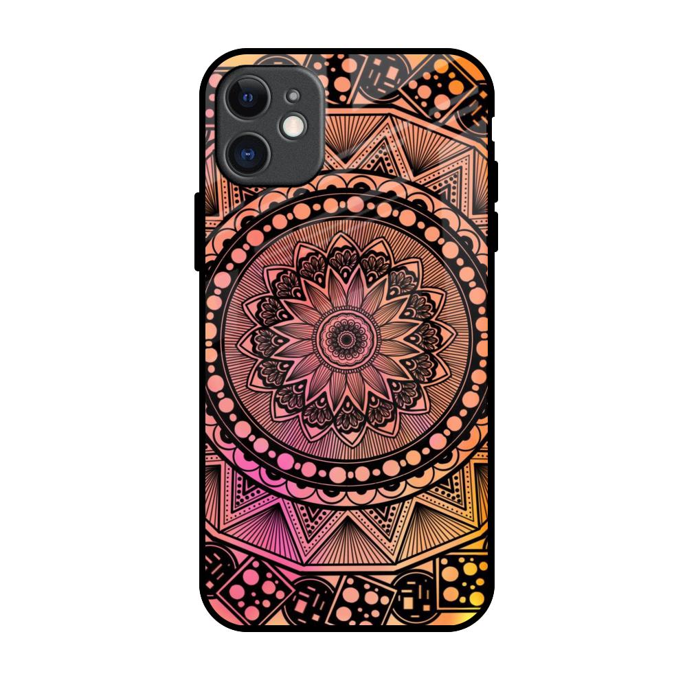 Floral Mandala iPhone 11 Glass Back Cover Online