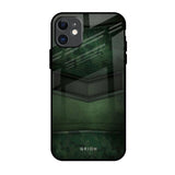 Green Leather iPhone 11 Glass Back Cover Online