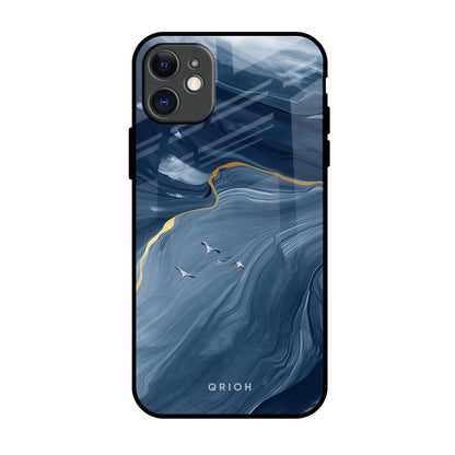 Deep Ocean Marble iPhone 11 Glass Back Cover Online