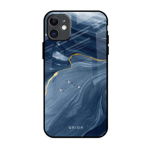 Deep Ocean Marble iPhone 11 Glass Back Cover Online