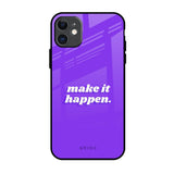 Make it Happen iPhone 11 Glass Back Cover Online