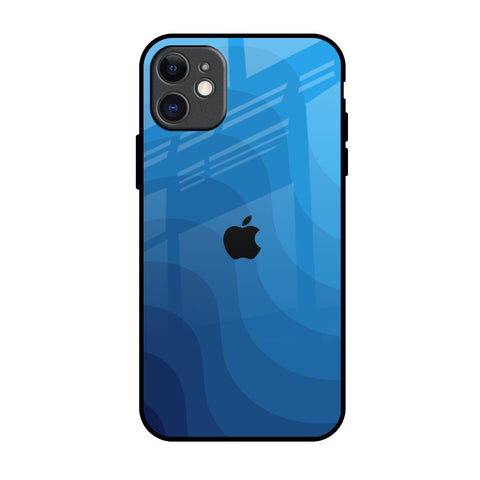 Blue Wave Abstract iPhone 11 Glass Back Cover Online