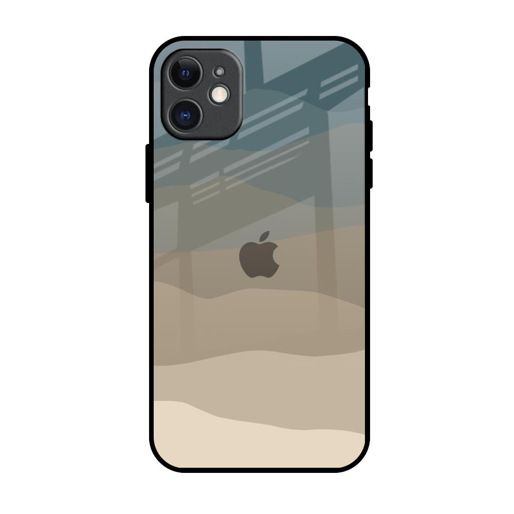 Abstract Mountain Pattern iPhone 11 Glass Back Cover Online