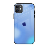 Vibrant Blue Texture iPhone 11 Glass Back Cover Online