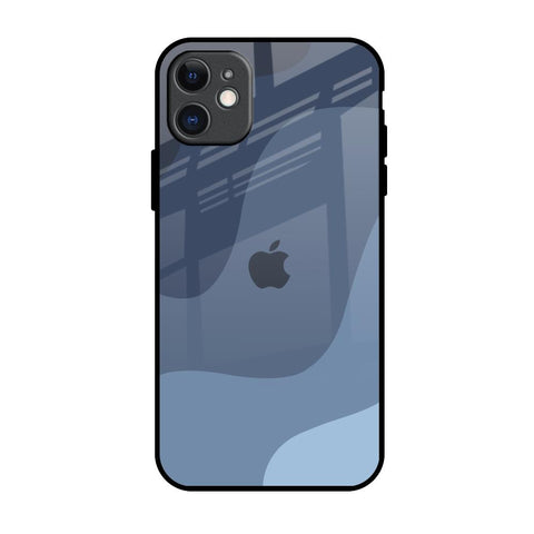 Navy Blue Ombre iPhone 11 Glass Back Cover Online