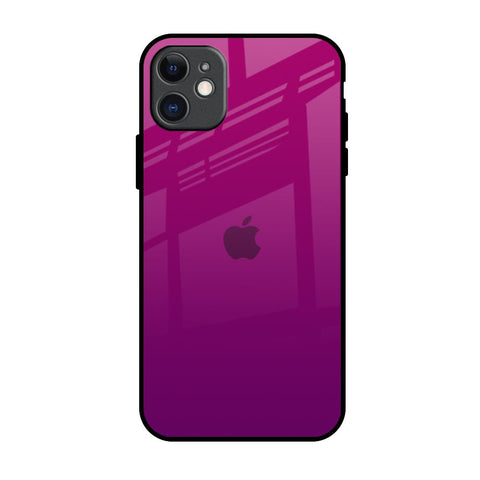 Magenta Gradient iPhone 11 Glass Back Cover Online