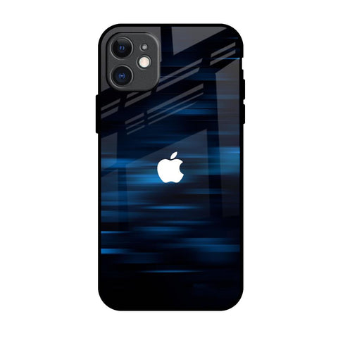 Blue Rough Abstract iPhone 11 Glass Back Cover Online
