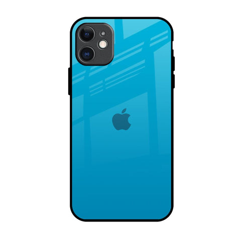 Blue Aqua iPhone 11 Glass Back Cover Online