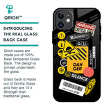 Danger Signs Glass Case for iPhone 11