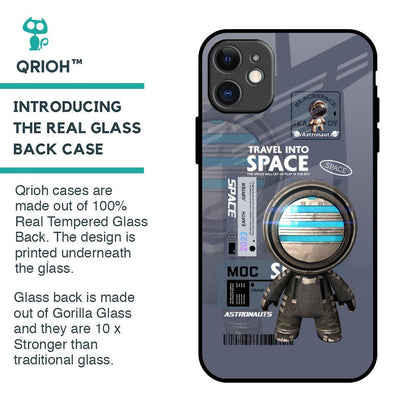 Space Travel Glass Case for iPhone 11