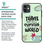 Travel Stamps Glass Case for iPhone 11