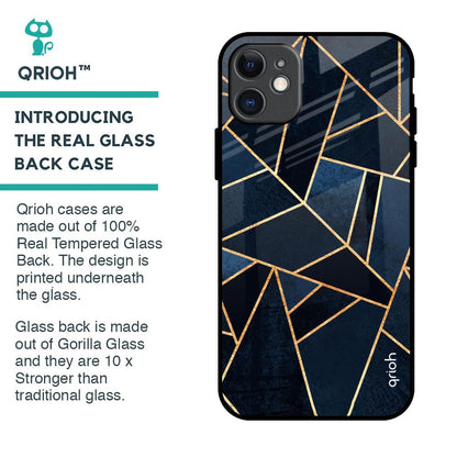 Abstract Tiles Glass Case for iPhone 11