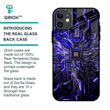 Techno Color Pattern Glass Case For iPhone 11