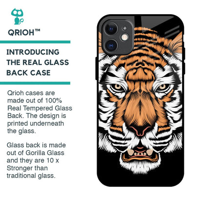 Angry Tiger Glass Case For iPhone 11