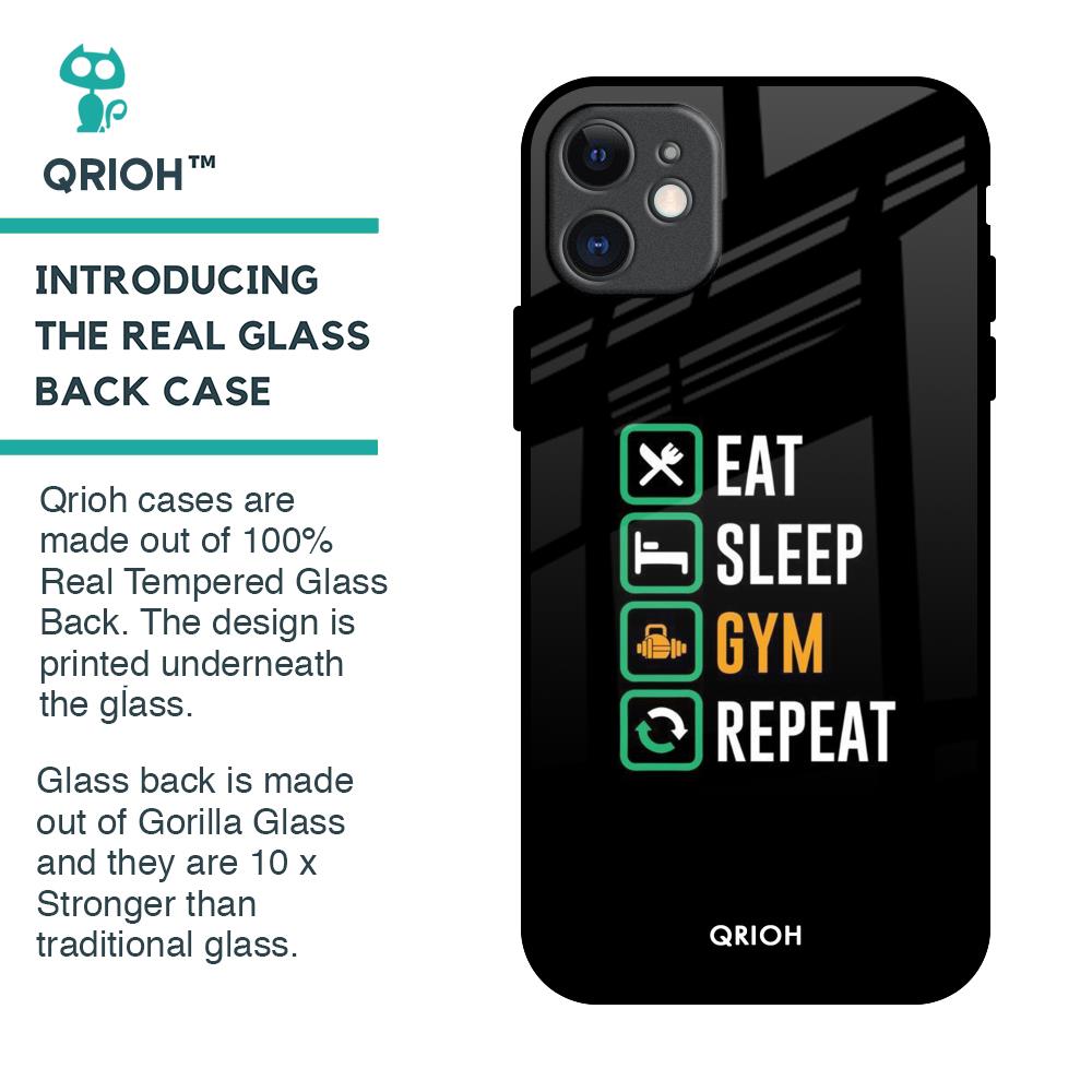 Daily Routine Glass Case for iPhone 11