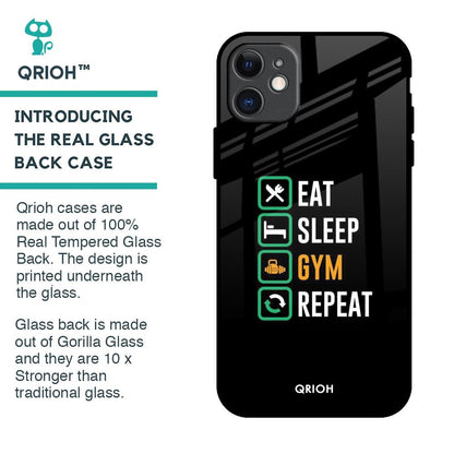 Daily Routine Glass Case for iPhone 11