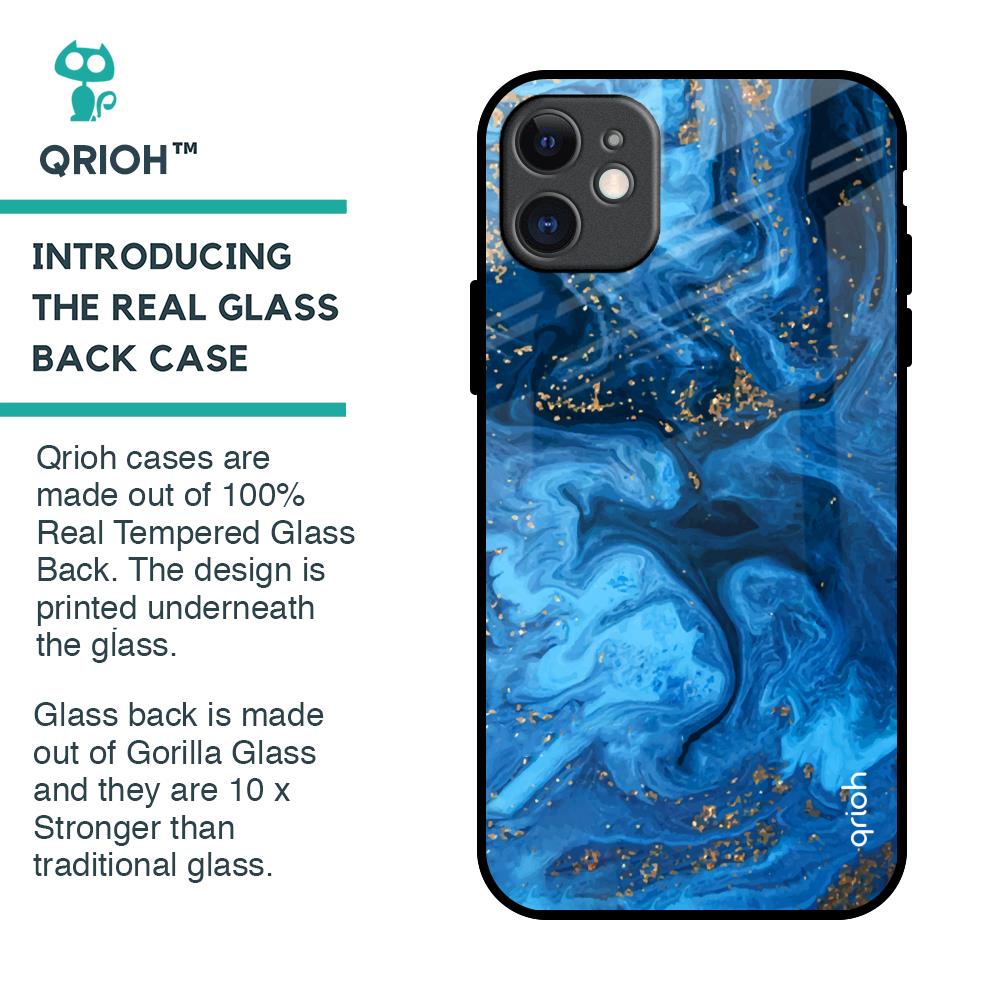 Gold Sprinkle Glass Case for iPhone 11