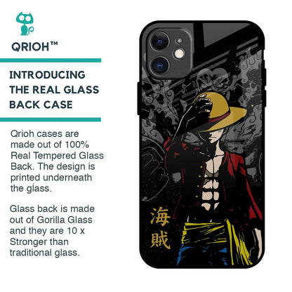 Dark Luffy Glass Case for iPhone 11