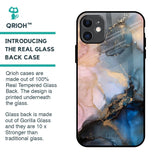 Marble Ink Abstract Glass Case for iPhone 11