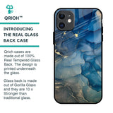 Blue Cool Marble Glass Case for iPhone 11