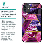 Electroplated Geometric Marble Glass Case for iPhone 11