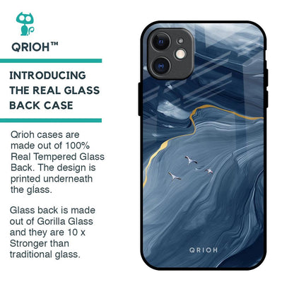 Deep Ocean Marble Glass Case for iPhone 11