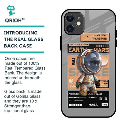 Space Ticket Glass Case for iPhone 11