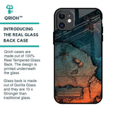 Geographical Map Glass Case for iPhone 11