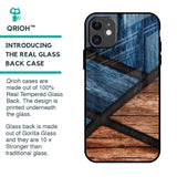 Wooden Tiles Glass Case for iPhone 11