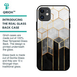 Tricolor Pattern Glass Case for iPhone 11