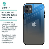 Blue Grey Ombre Glass Case for iPhone 11