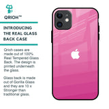 Pink Ribbon Caddy Glass Case for iPhone 11