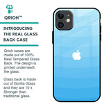 Wavy Blue Pattern Glass Case for iPhone 11
