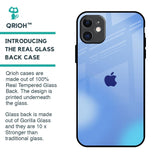 Vibrant Blue Texture Glass Case for iPhone 11
