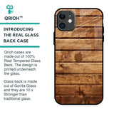 Wooden Planks Glass Case for iPhone 11