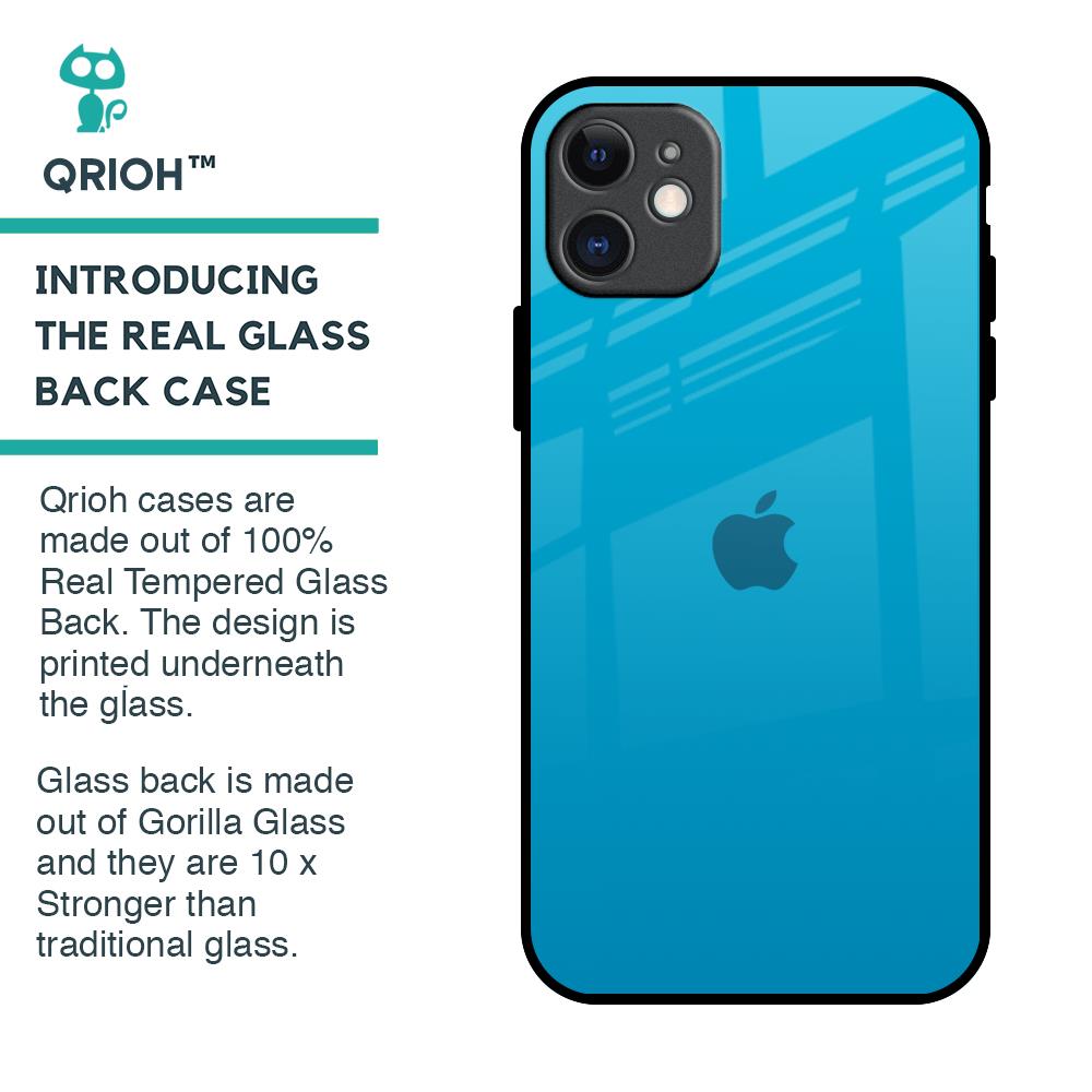 Blue Aqua Glass Case for iPhone 11
