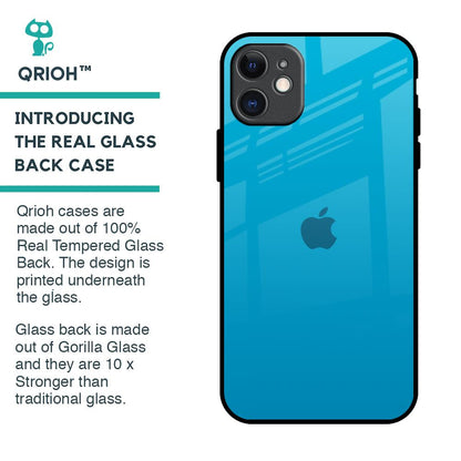 Blue Aqua Glass Case for iPhone 11
