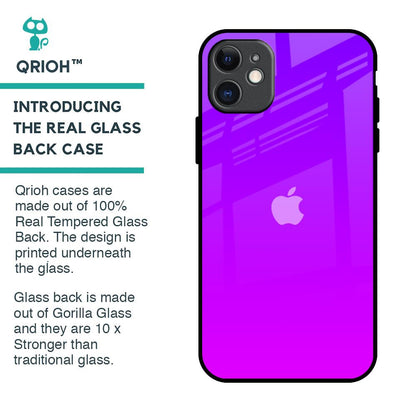 Purple Pink Glass Case for iPhone 11