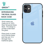 Pastel Sky Blue Glass Case for iPhone 11