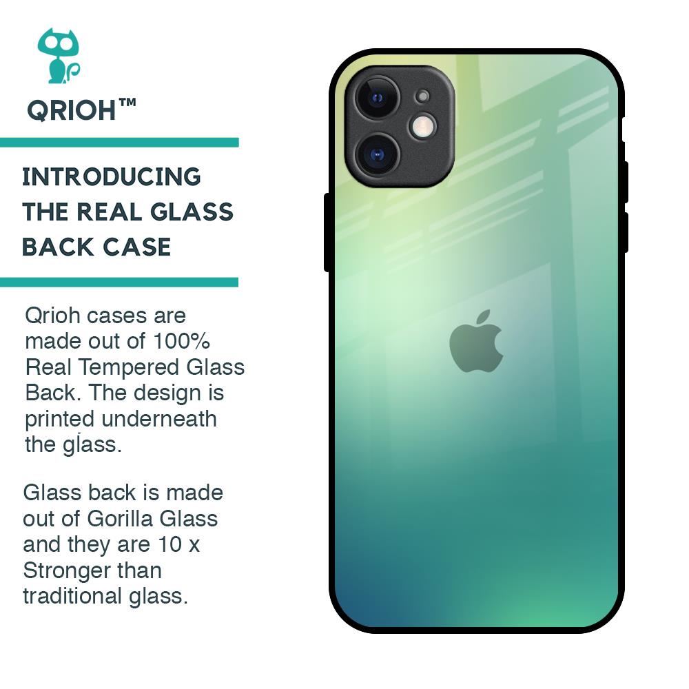 Dusty Green Glass Case for iPhone 11